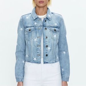Pistola Star Jean Jacket- BRANDO STAR EMBROIDERY DENIM JACKET - ZODIAC
